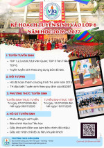 Kế hoạch tuyển sinh lớp 6 năm học 2026-2027